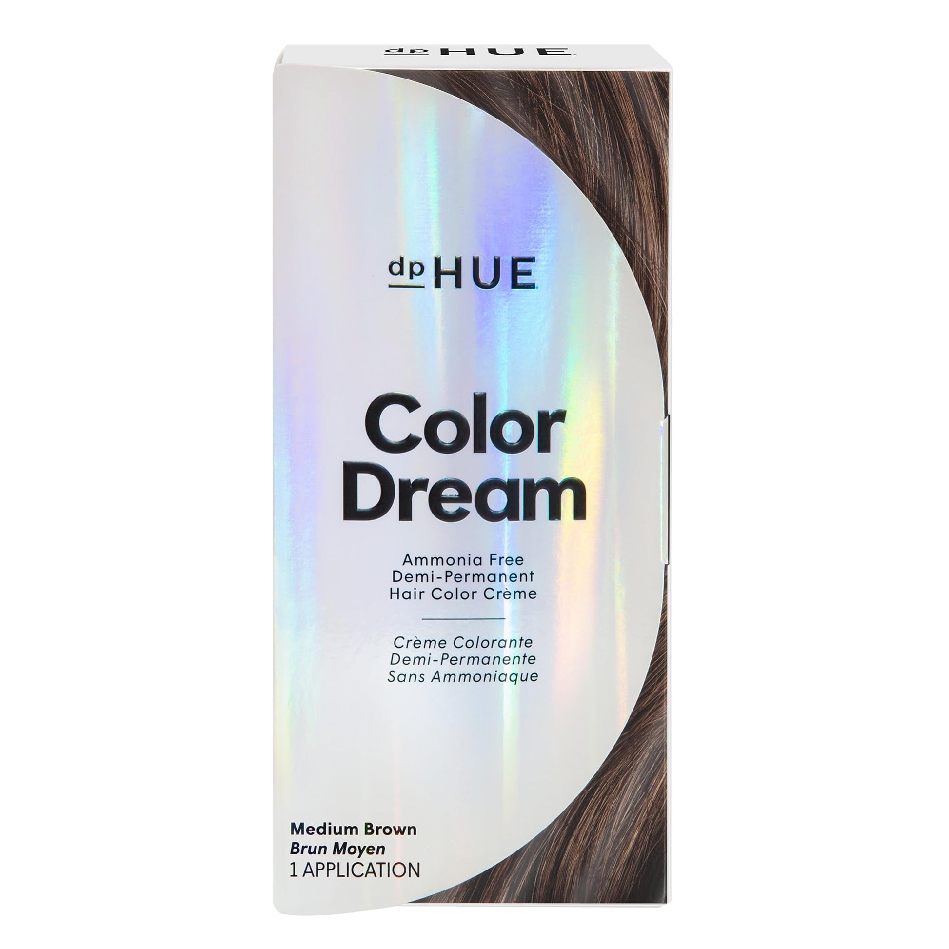 Light Gray dpHUE Color Dream, Medium Brown - Ammonia-Free, Demi-Permanent Hair Color - Lasts 16 Washes - Boosts Shine - Paraben & Sulfate Free, Leaping Bunny Certified