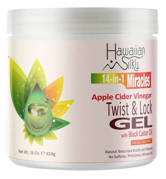 Gray Hawaiian Silky 14-in-1 Miracles Apple Cider Vinegar Twist & Lock Gel - 16 fl oz (Pack of 2)