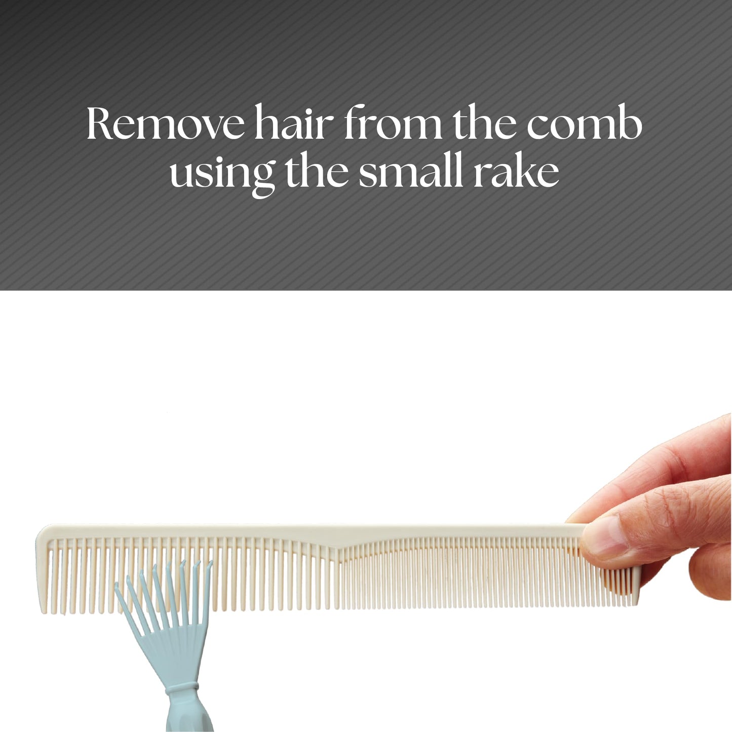 White Smoke Olivia Garden Comb Cleaner 2-tools-in-1
