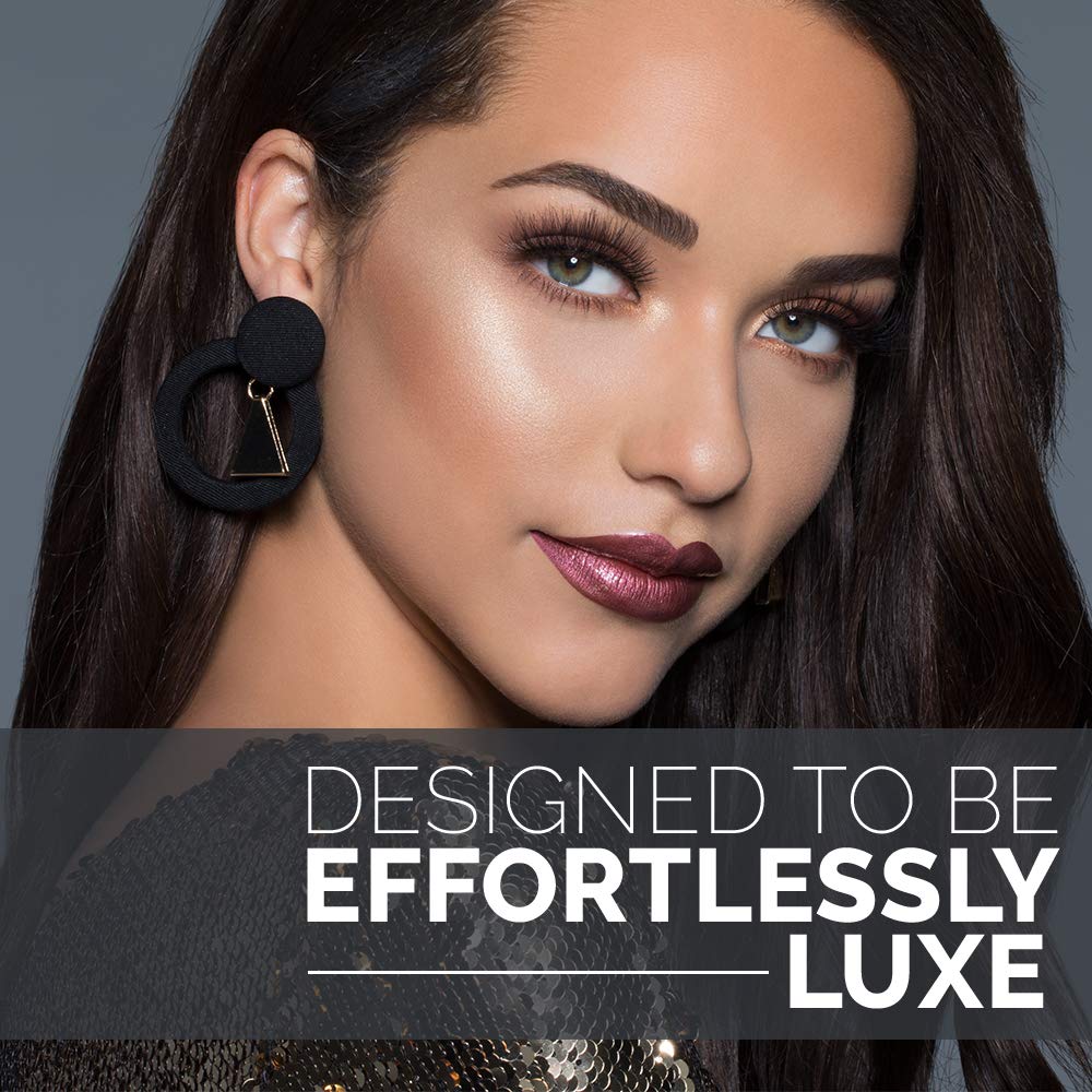 Dark Slate Gray Ardell 3D False Eyelashes Faux Mink Lashes 853 - Fluffy Volume Strip Wispy Lashes with Invisiband, 4 Pairs