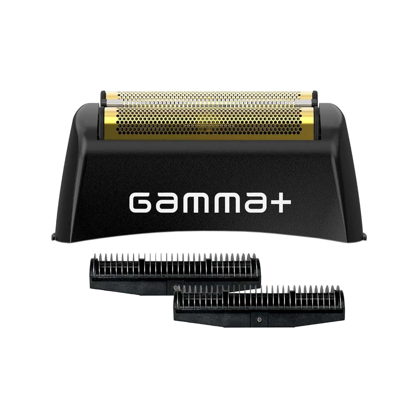 White Smoke GAMMA+ Replacement Gold Titanium Foil Head & Set of 2 Stainless Steel Echo Cutters Compatible with Gamma+ Boosted Shaver