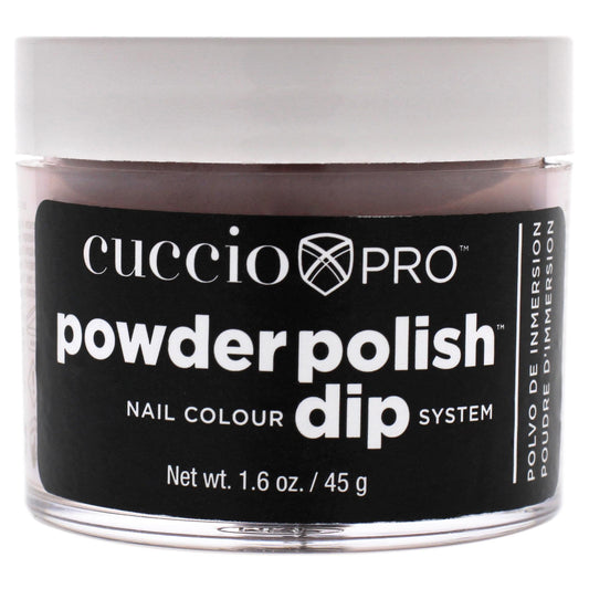 Black Pro Powder Polish Nail Colour Dip System - Semi Sweet On You by Cuccio for Women - 1.6 oz Nail Powder
