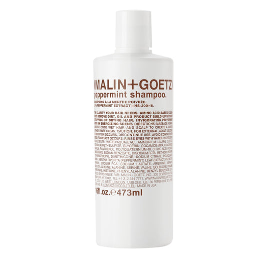 White Smoke MALIN+GOETZ Shampoo Clarifying Peppermint | Daily Cleanser with Amino Acids | Vegan, Sulfate-Free & Unisex (16 Fl Oz)