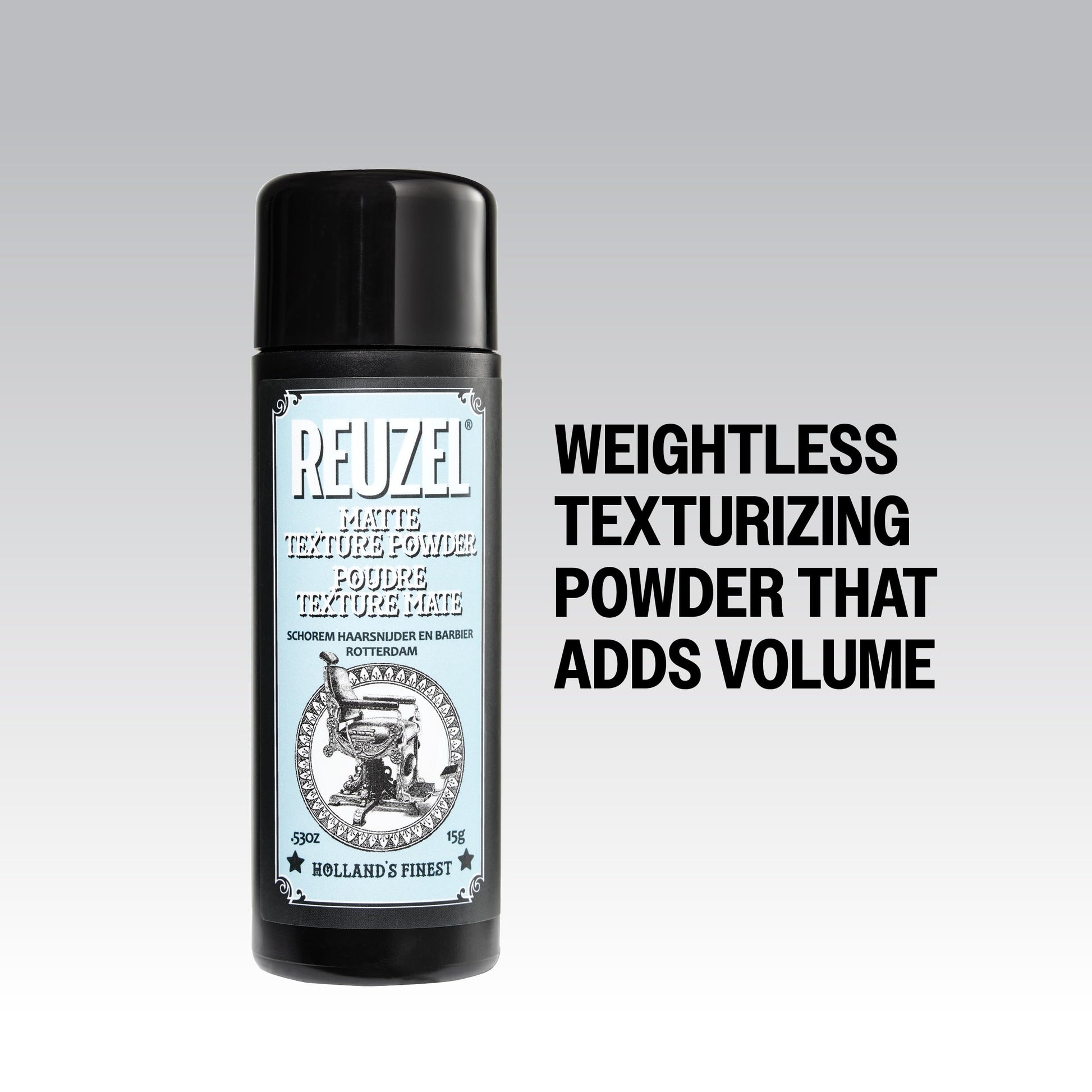 White Smoke Reuzel Matte Texture Powder - Easy Application - Maintain Carefully Groomed Appearance - Weightless Formula - Provides Instant Lift - Sulfate, Paraben, And Cruelty Free - 0.53 Oz