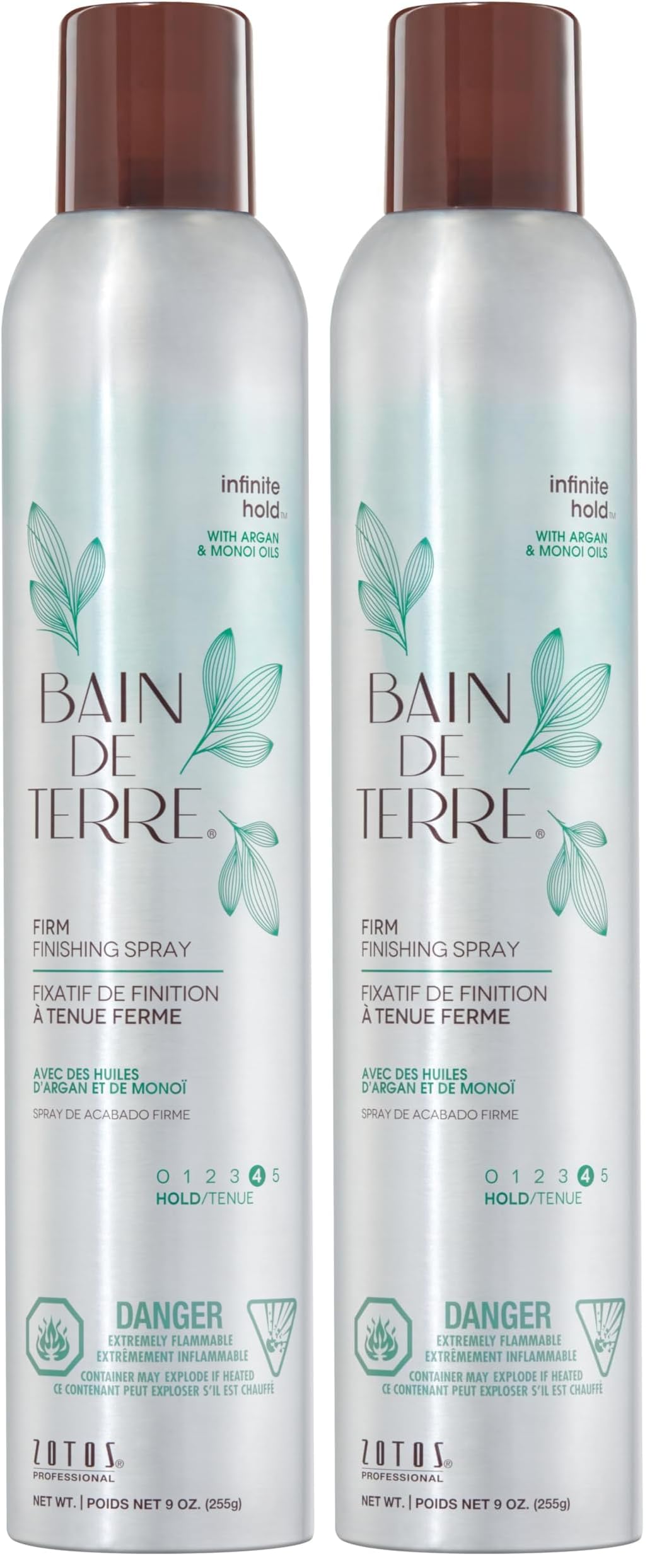 Light Gray Bain de Terre Hairspray | Argan & Monoi Oils | 9 Fl Oz