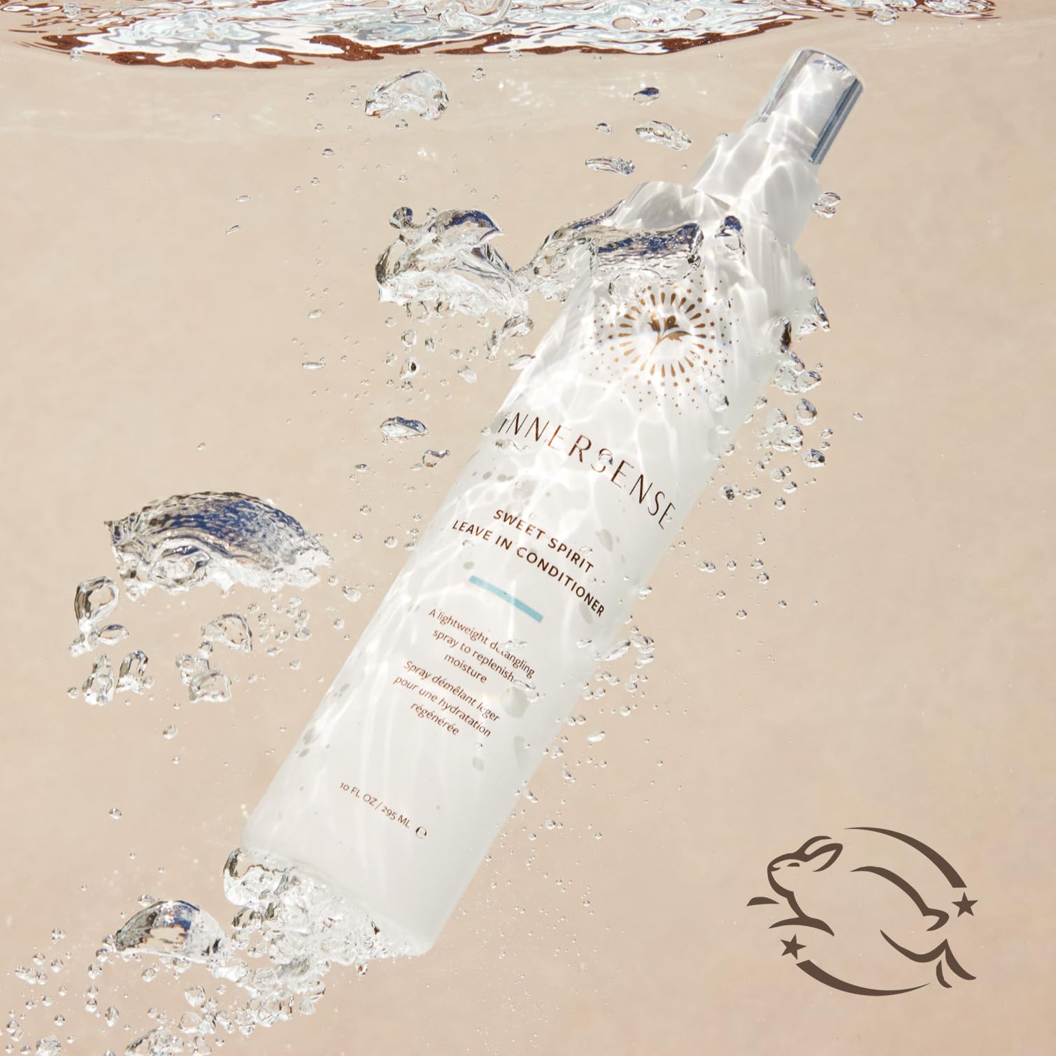 Gray INNERSENSE Organic Beauty - Natural Sweet Spirit Leave-In Conditioner | Non-Toxic, Cruelty-Free, Clean Haircare (Full Size, 10 fl oz | 295 ml)