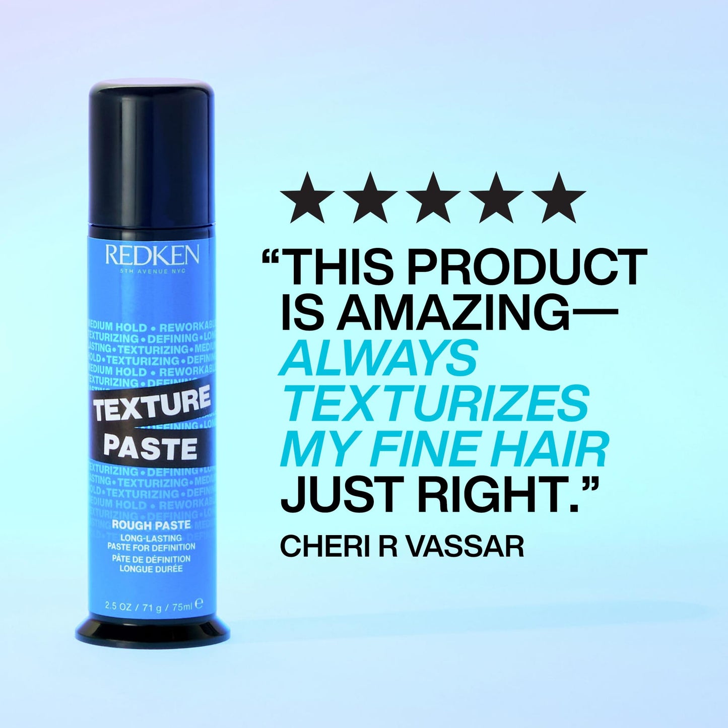 Pale Turquoise Redken Long-Lasting Styling Paste For All Hair Types - Adds Long-Lasting Texture & Definition With Flexible Control, Medium Hold