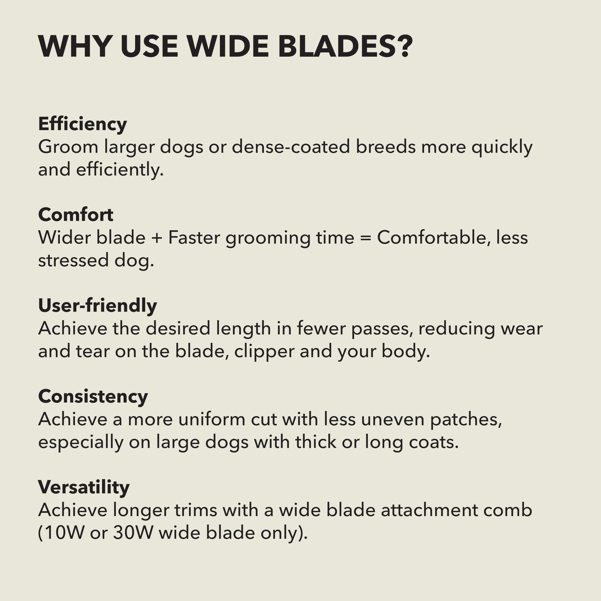 Antique White Andis 561462 ceramicEDGE Detachable Wide Blade #30W – Stainless Steel Pet Clipper Blade, XFine Cut, Professional Grooming Performance