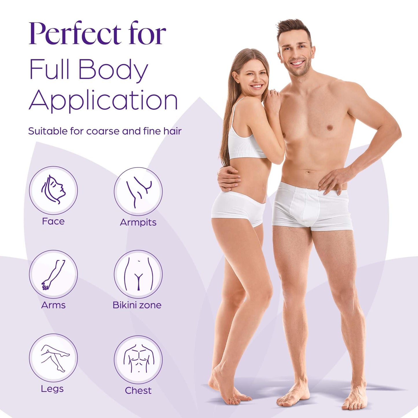 White Smoke 765 Professional Wax Strips for Waxing – Tear-Resistant Fabric Hair Removal Strips – 225 Large & 540 Small – Reusable for Warm Wax & Sugar Paste – Face, Body & Intimate Areas