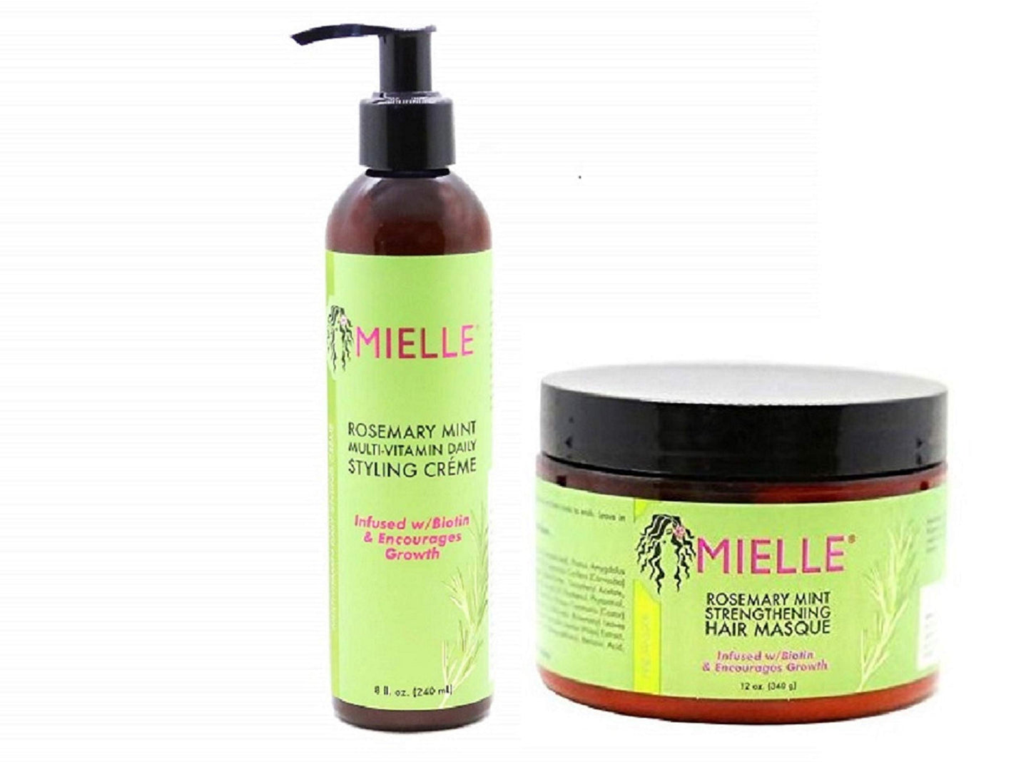 White Smoke MIELLE ROSEMARY MINT COMBO (CREME & MASQUE)