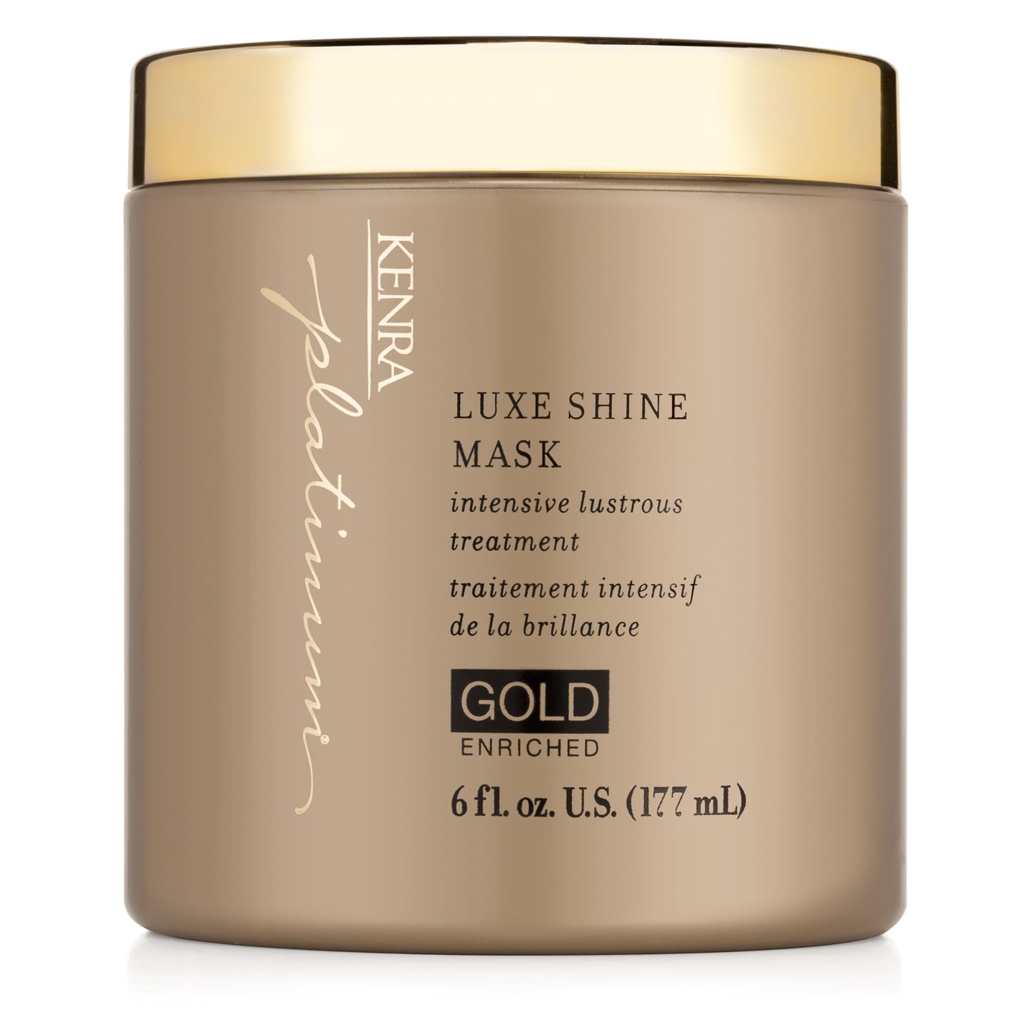 Rosy Brown Kenra Platinum Luxe Shine Mask |Shine-Enhancing Intensive Conditioning Mask |Increases slip, Smoothness & Improves Manageability |Experience 2x Stronger Hair* |72 hour humidity protection* |6 oz