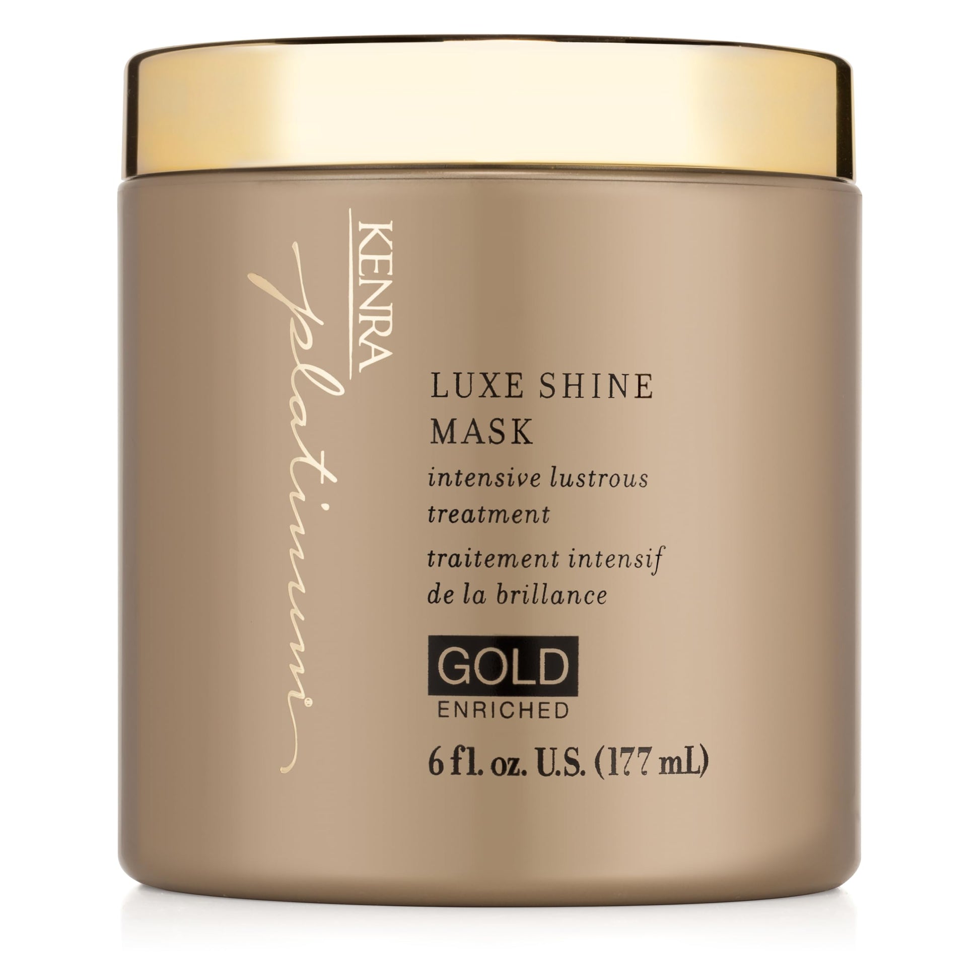 Rosy Brown Kenra Platinum Luxe Shine Mask |Shine-Enhancing Intensive Conditioning Mask |Increases slip, Smoothness & Improves Manageability |Experience 2x Stronger Hair* |72 hour humidity protection* |6 oz