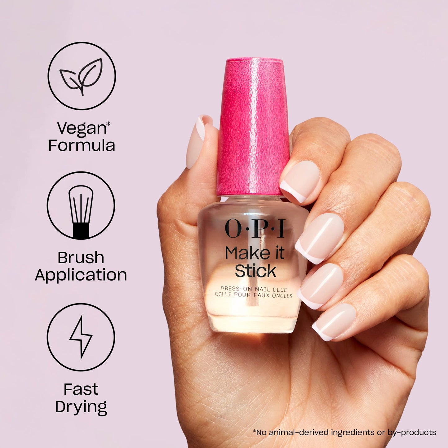 Light Gray OPI Make It Stick Nail Adhesive Glue | 0.5 Fl Oz - 15 mL