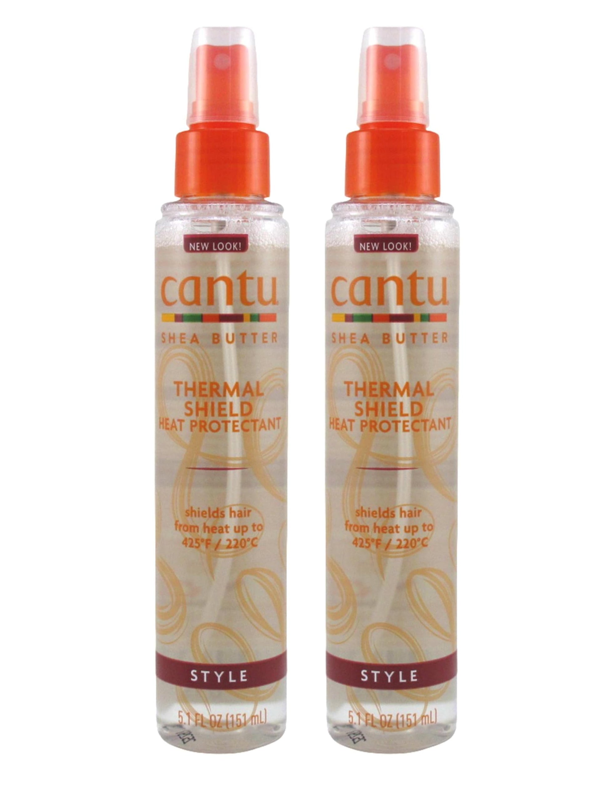 White Smoke Cantu Shea Butter Thermal Shield Heat Protectant 5.1 Ounce (Pack of 2)
