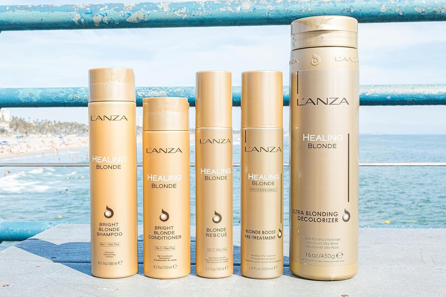 Alice Blue L’ANZA Healing Blonde Bright Conditioner, Formulated for Natural & Decolorized Blonde Hair - Boosts Shine & Brightness while Healing, with Sulfate-free, Paraben-free, Gluten-free Formula (32 Fl Oz)