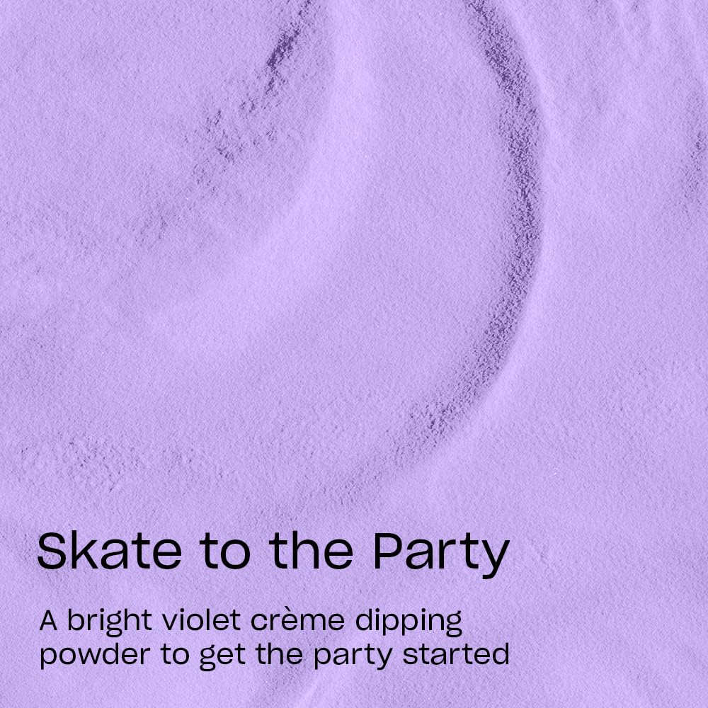 Plum OPI Powder Perfection Skate to the Party | Opaque Purple Purple Crème Nail Dipping Powder | Summer Make the Rules Collection