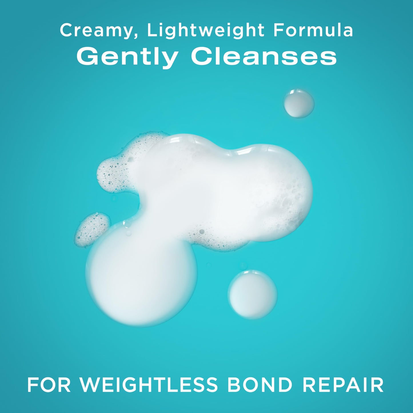 Light Sea Green OGX Repair & Protect Bond Protein Repair Shampoo, Lightweight Hair Wash Cleanses & Targets Damaged Hair for Effective Bond Repair, Formulated without Parabens, 13 fl. oz