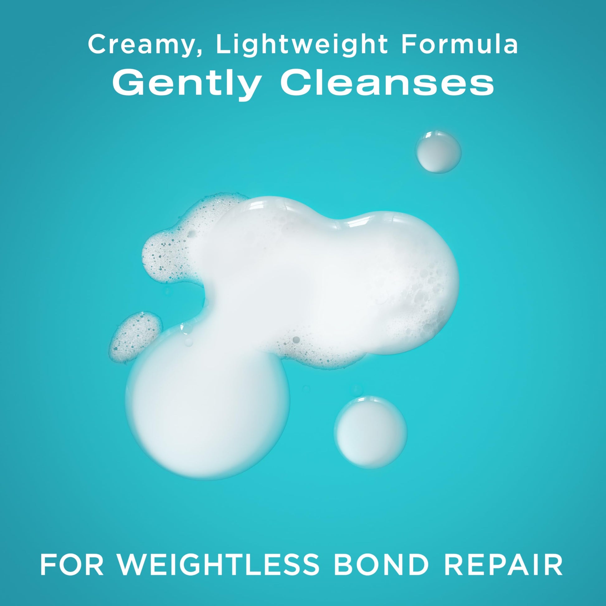 Light Sea Green OGX Repair & Protect Bond Protein Repair Shampoo, Lightweight Hair Wash Cleanses & Targets Damaged Hair for Effective Bond Repair, Formulated without Parabens, 13 fl. oz