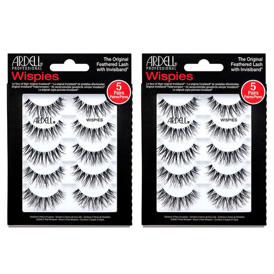 Black Ardell False Eyelashes Wispy Lashes, Easy Application, Natural Look, Reusable - Black, 2 Pack