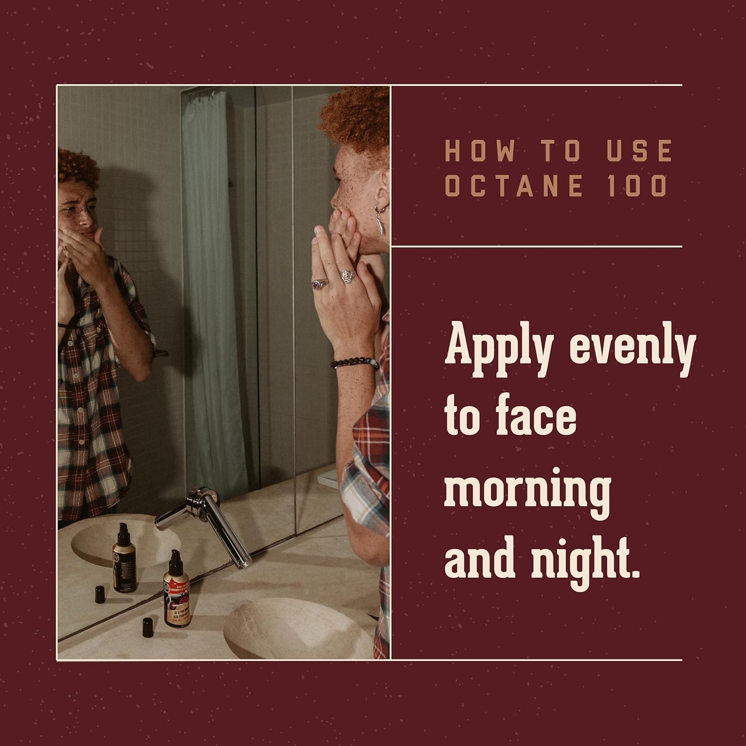 Dark Red 18.21 Man Made Original Sweet Tobacco Scent 3-in-1 Body Wash and Octane 300 Face Lotion 2-Pack Bundle, All Hair & Skin Types for Men, Strengthens and Moisturizes in a Manly Aroma