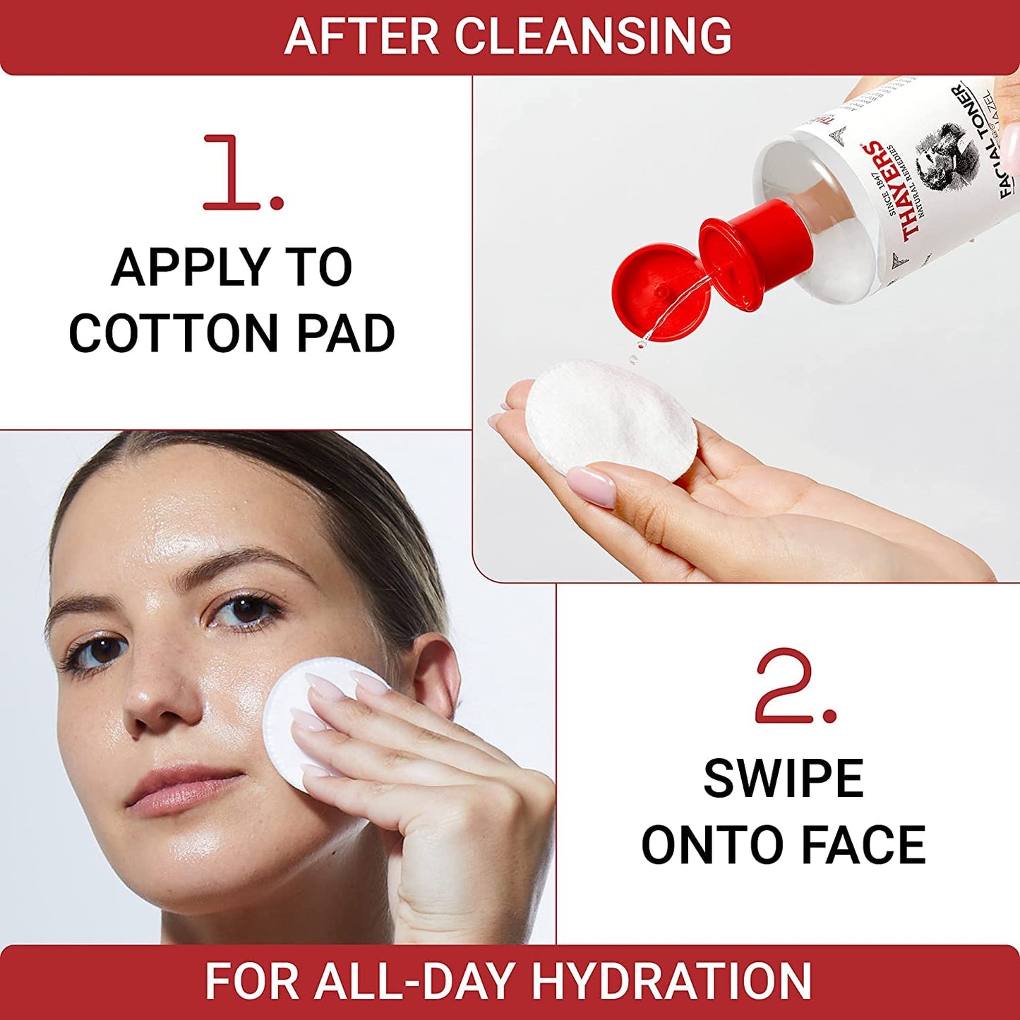 White Smoke Thayers Witch Hazel with Aloe Vera Rose Petal - 12 fl oz