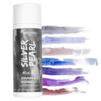 White Smoke #mydentity MyRefresh Color Depositing Conditioner, Silver Pearl, 6 oz | Temporary Hair Dye | Color Lasts up to 25 washes