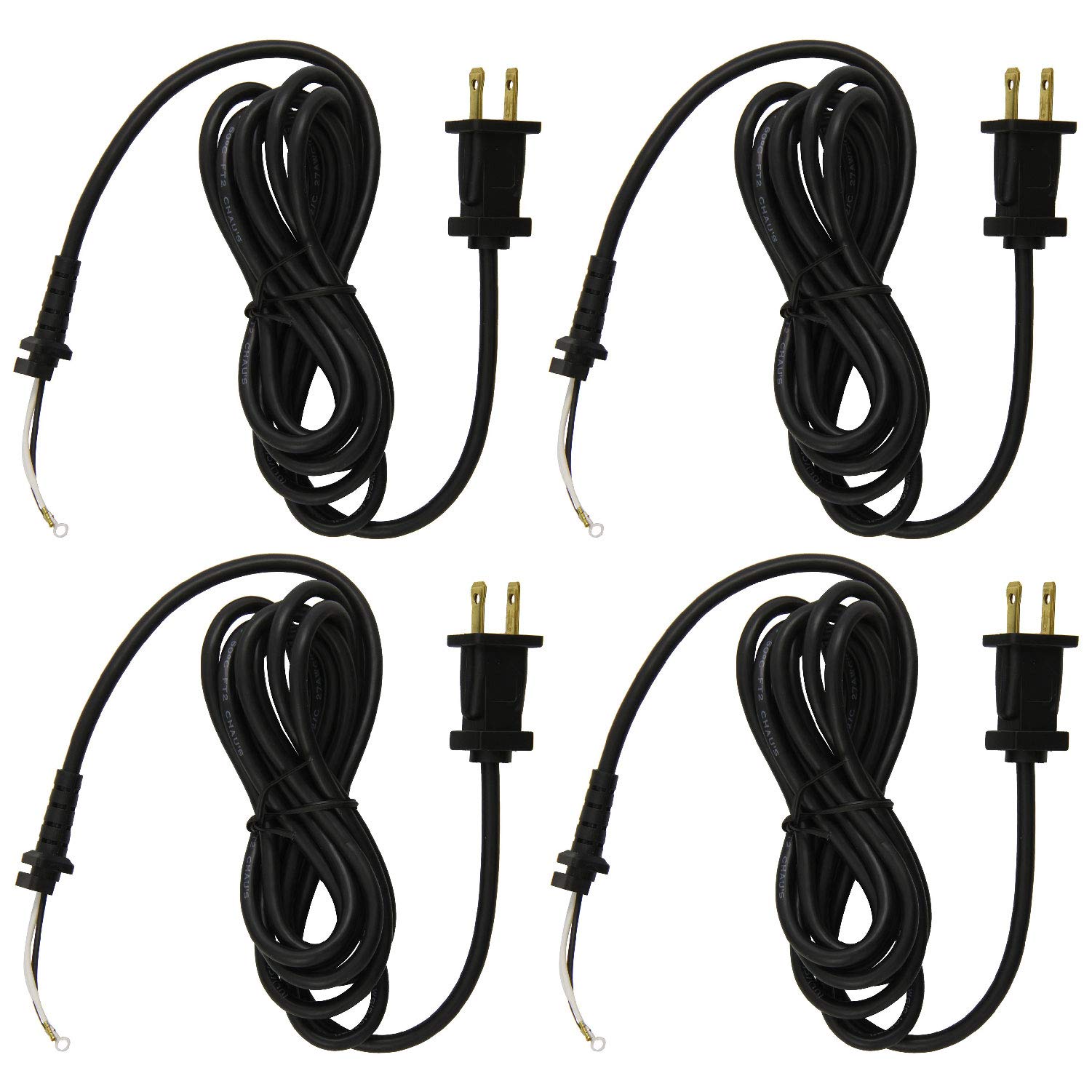 White Smoke 4 PACK Heavy Duty Replacement Cord With 2 Wires For T Outliner Trimmers Clippers GO GTO