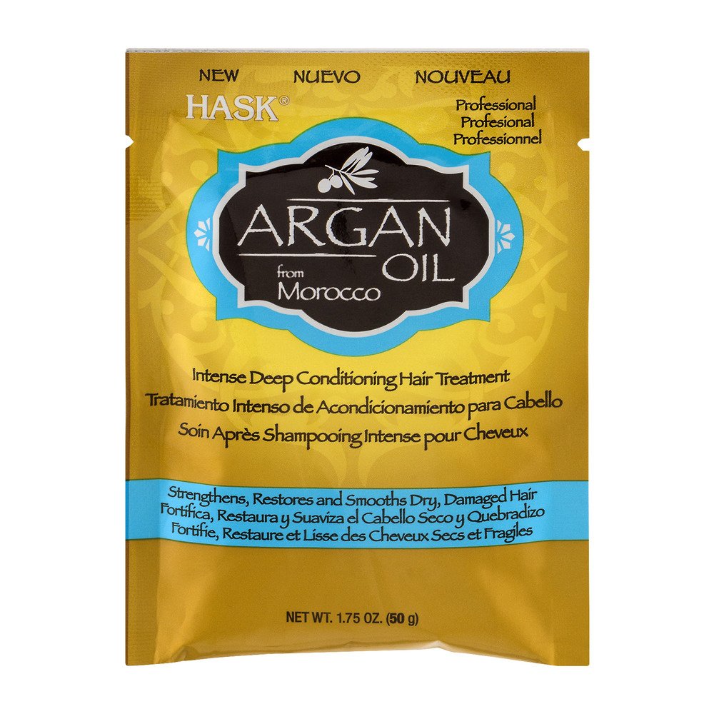 Dark Goldenrod Hask Argan Oil From Morocco Repairing Deep Conditioner, Hair Treatment 1.75 oz (Pack of 4)