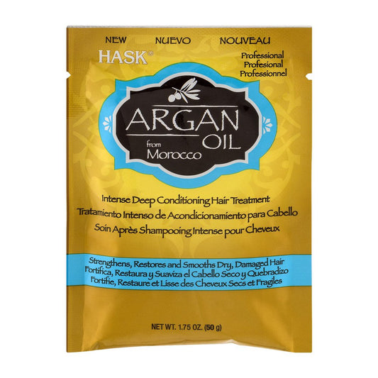 Dark Goldenrod Hask Argan Oil From Morocco Repairing Deep Conditioner, Hair Treatment 1.75 oz (Pack of 4)