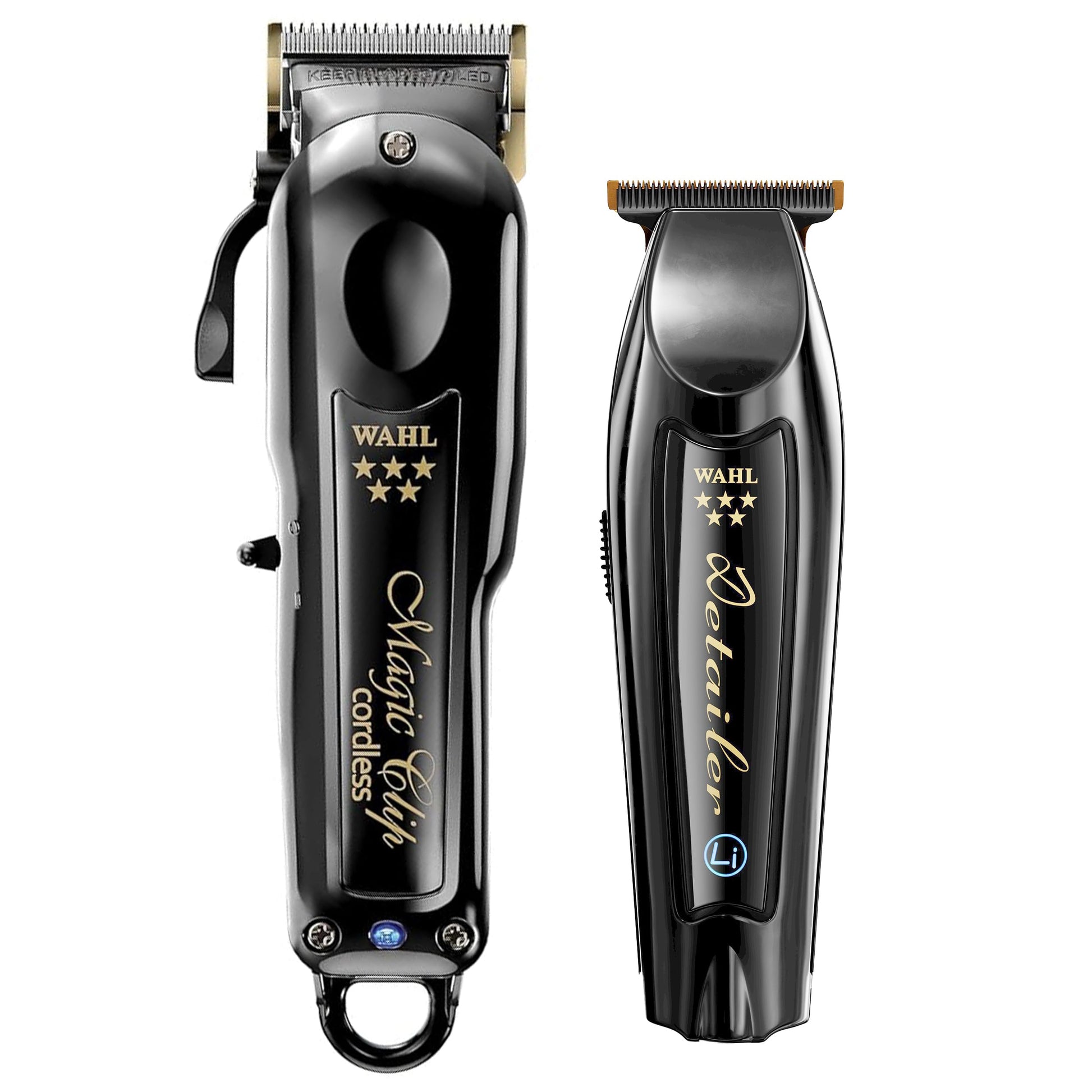 White Smoke Wahl Professional Cordless Barber Combo, Magic Clip & Detailer Li, Lithium-Ion Battery, 100-Minute Run Time