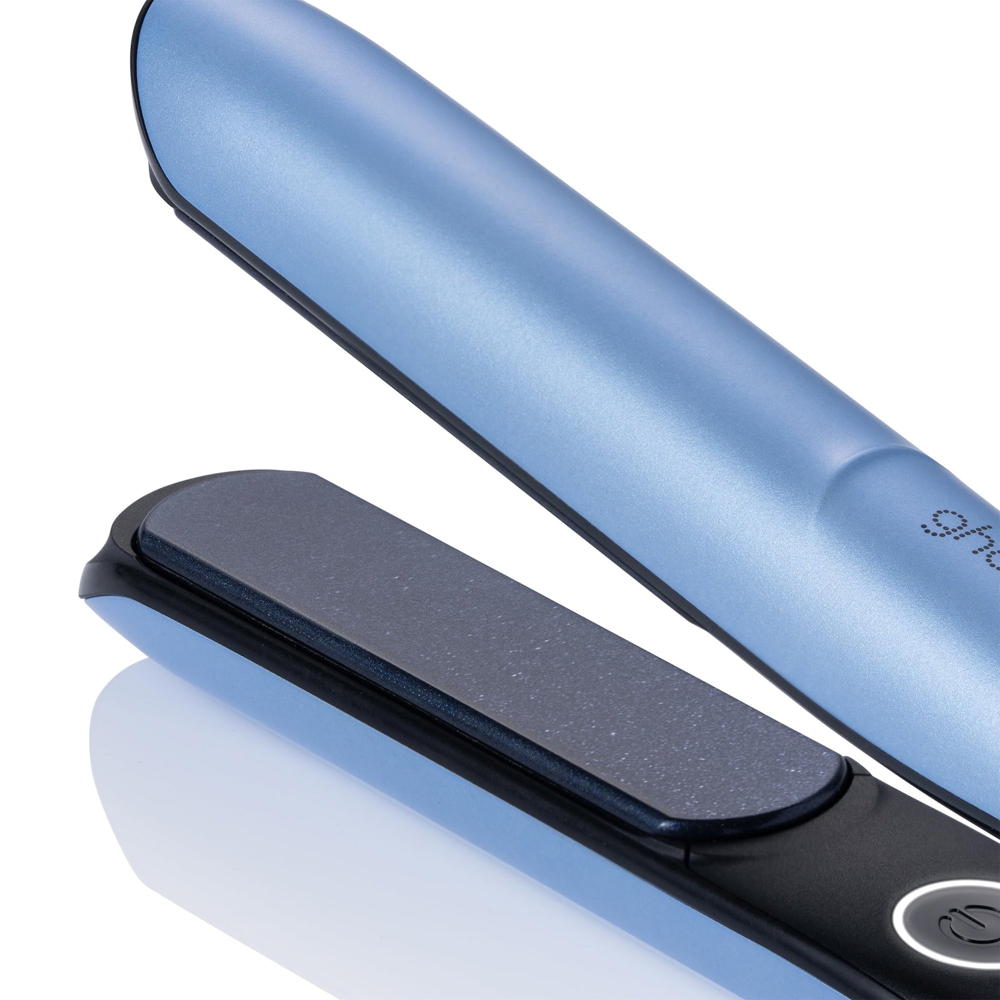White Smoke ghd Chronos Styler - 1” Smart Flat Iron Hair Straightener with HD Motion-Responsive Technology, Faster Styling, 24-Hour Results, More Shine, Less Frizz, and No Extreme Heat Damage - ICY Blue