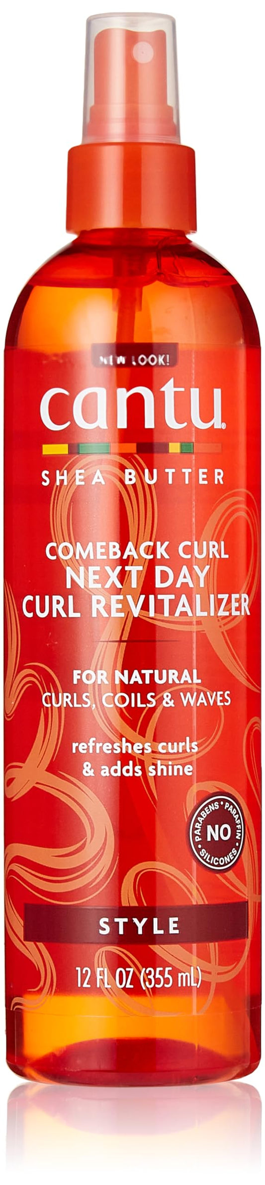 White Smoke Cantu Natural Hair Comeback Curl Revitalizer 12 Ounce Pump (354ml) (3 Pack)