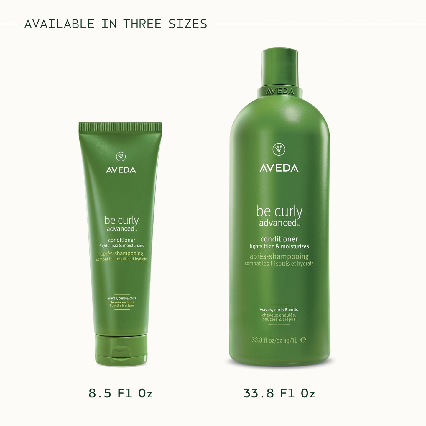 White Smoke Aveda Be Curly Advanced Conditioner | Adds Moisture and Definition to Curly, Coily, Wavy Hair |Detangles and Fights Frizz | Silicone Free | 97% Naturally Derived*, 8.5 Fl Oz