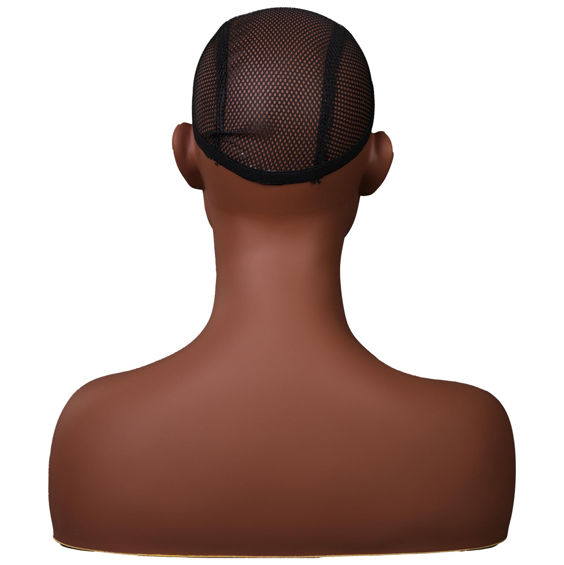 White Smoke JINGFA Realistic Female Mannequin Head with Shoulders Manikin Wig Head Stands for Wigs Displaying Make Up Head