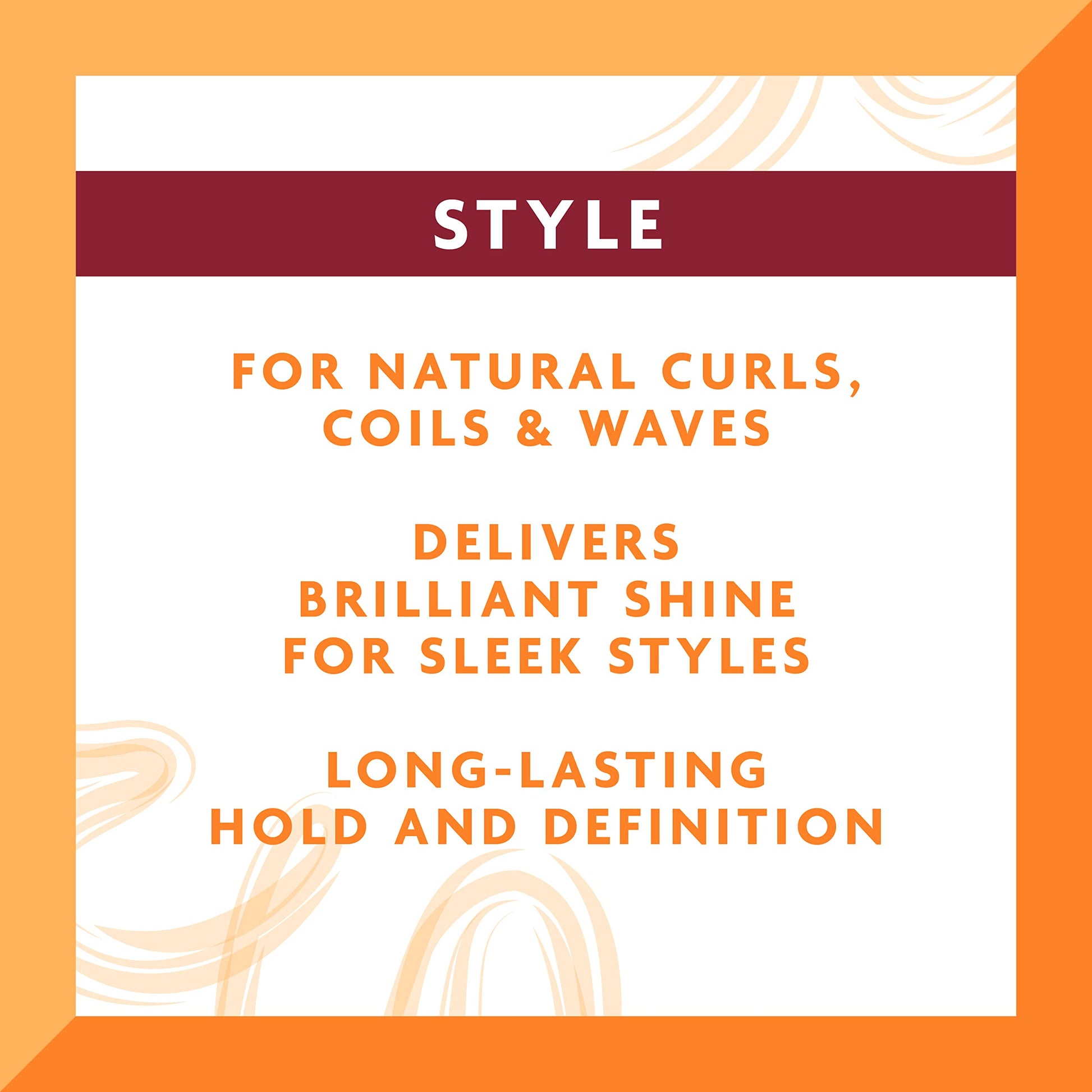 White Smoke Cantu Shea Butter for Natural Hair Curling Custard, 12 Ounce