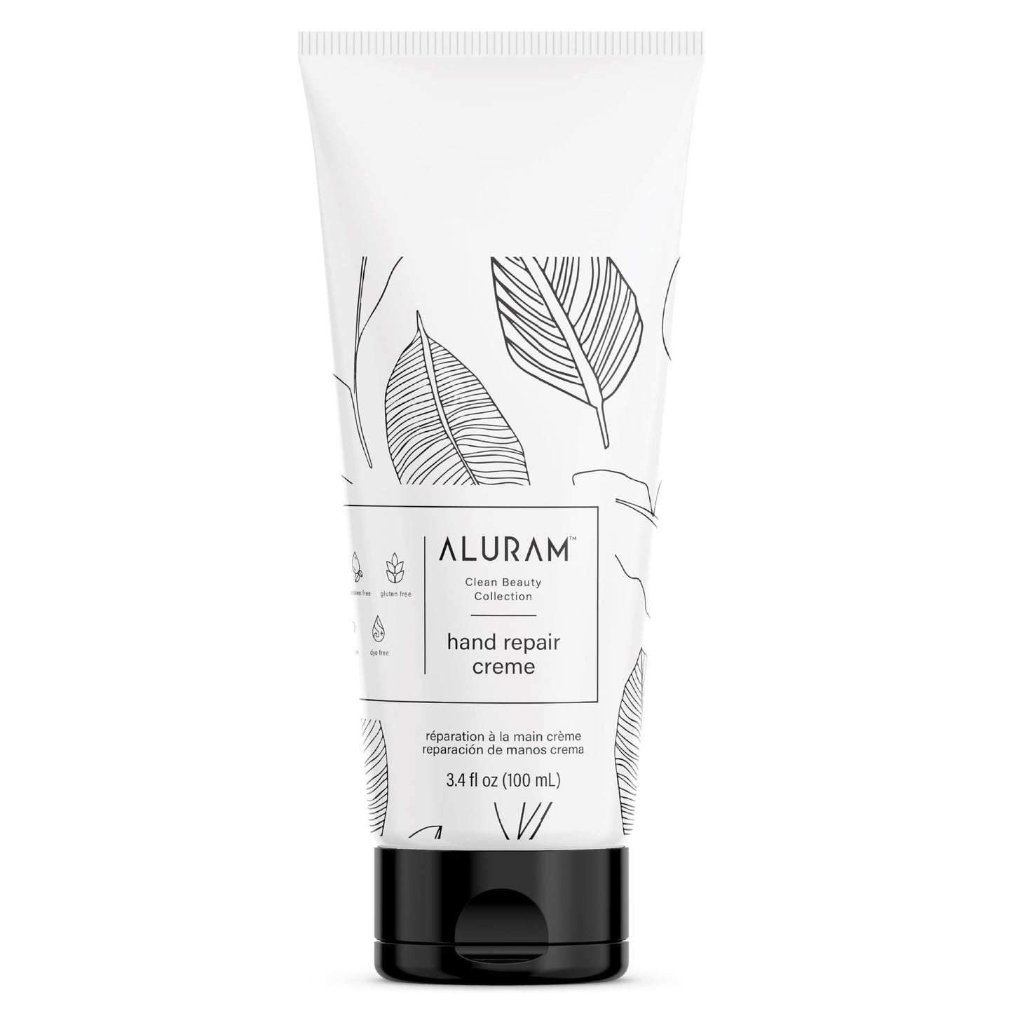 White Smoke ALURAM Hand Repair Creme, Shea Butter & Coconut Oil Moisturizing Lotion for Soft, Smooth Hands 3.4 Fl Oz