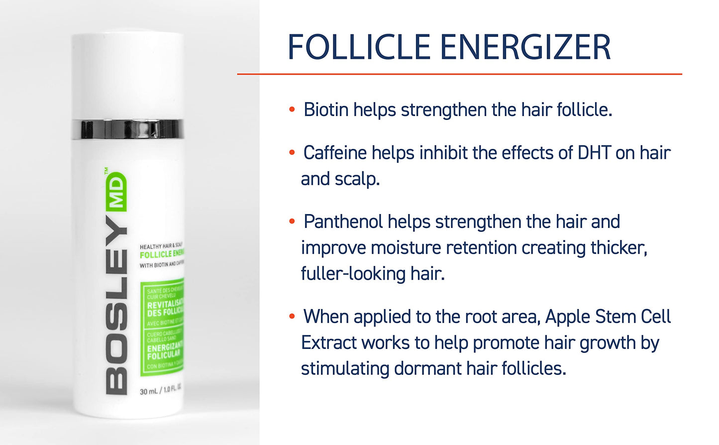 White Smoke Bosley Hair Rejuvenation System - Hair ReGrowth System