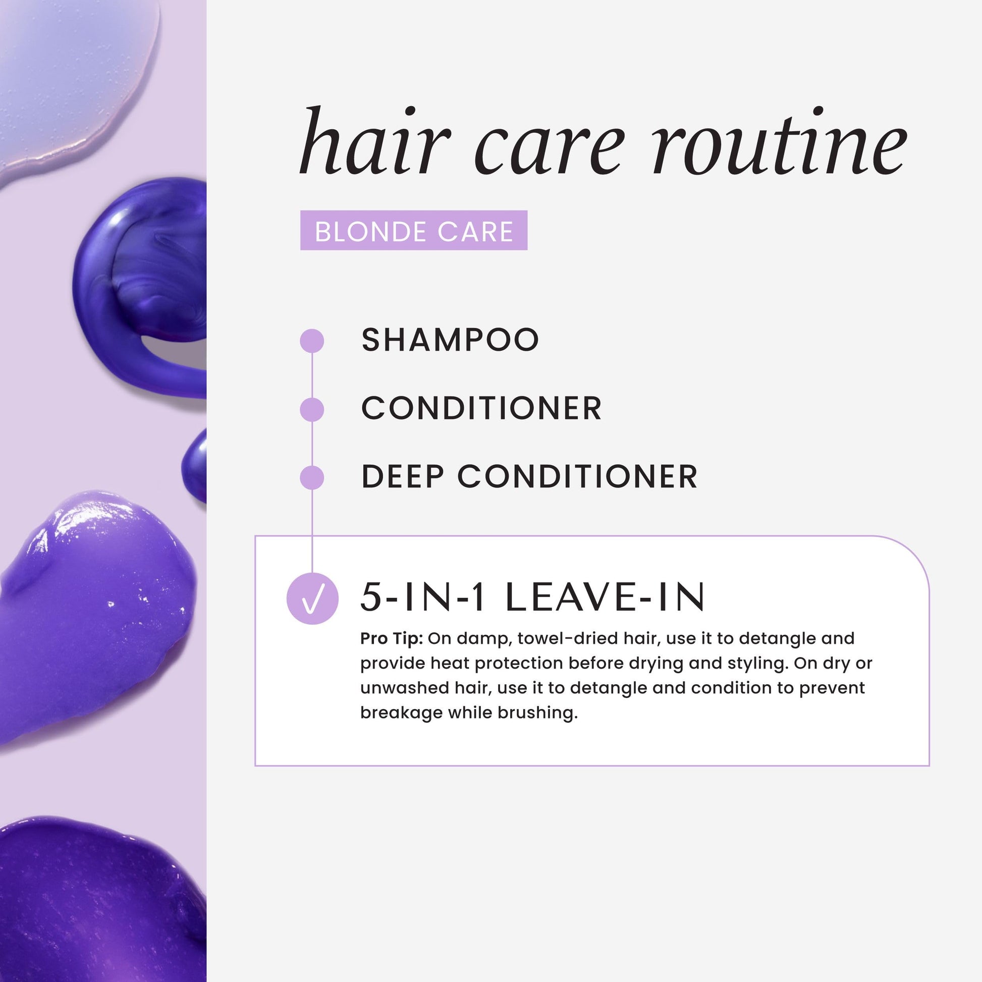 White Smoke HASK BLONDE CARE 5-IN-1 Leave-In Spray Conditioner 2 Piece Bundle- vegan formula, cruelty free, color safe, gluten-free, sulfate-free, paraben-free