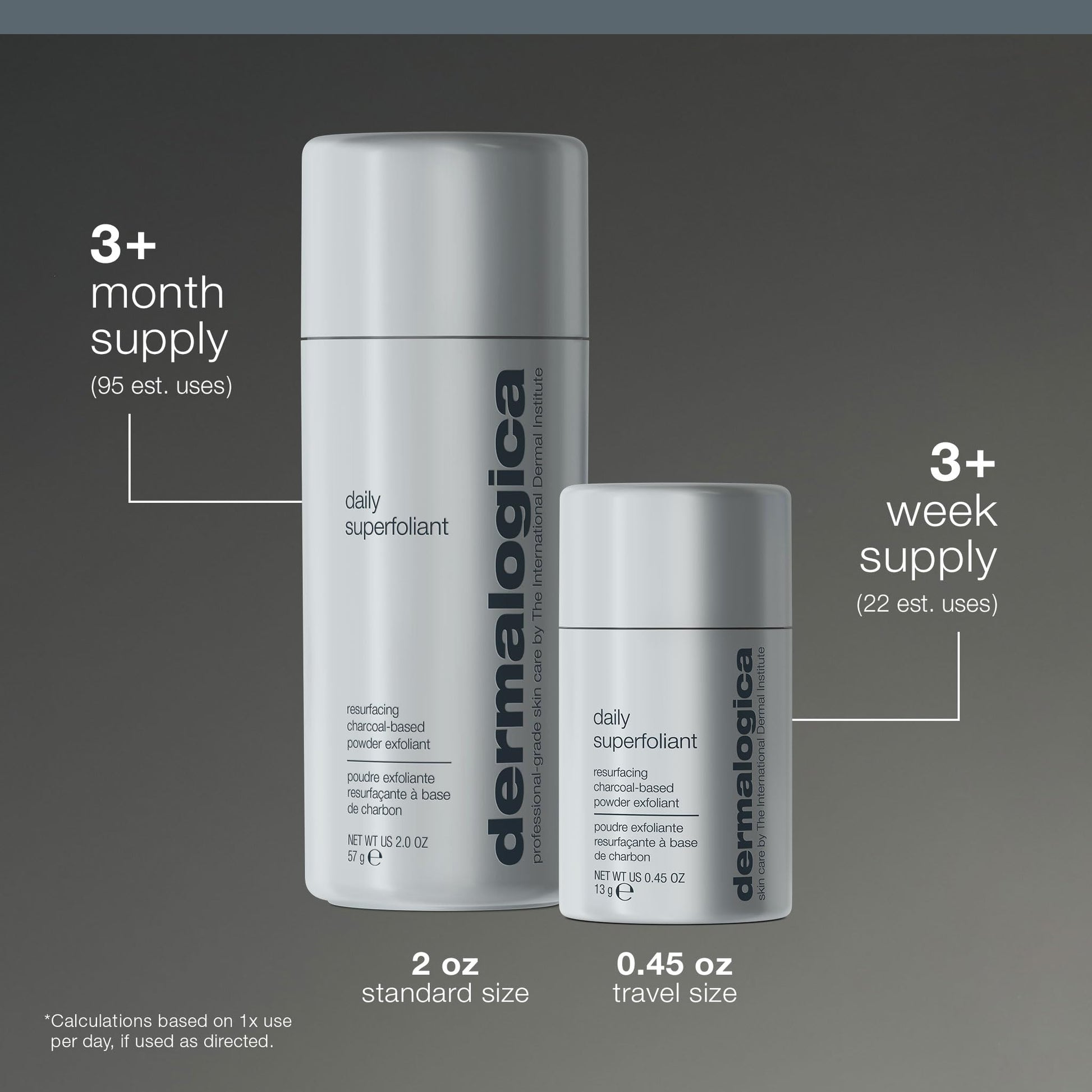 Dark Slate Gray Dermalogica Daily Superfoliant - Deep Pore Face Scrub - Powder Exfoliator that Gently Smoothes and Brightens Skin Fighting Triggers Known To Accelerate Skin Aging, 0.45 oz