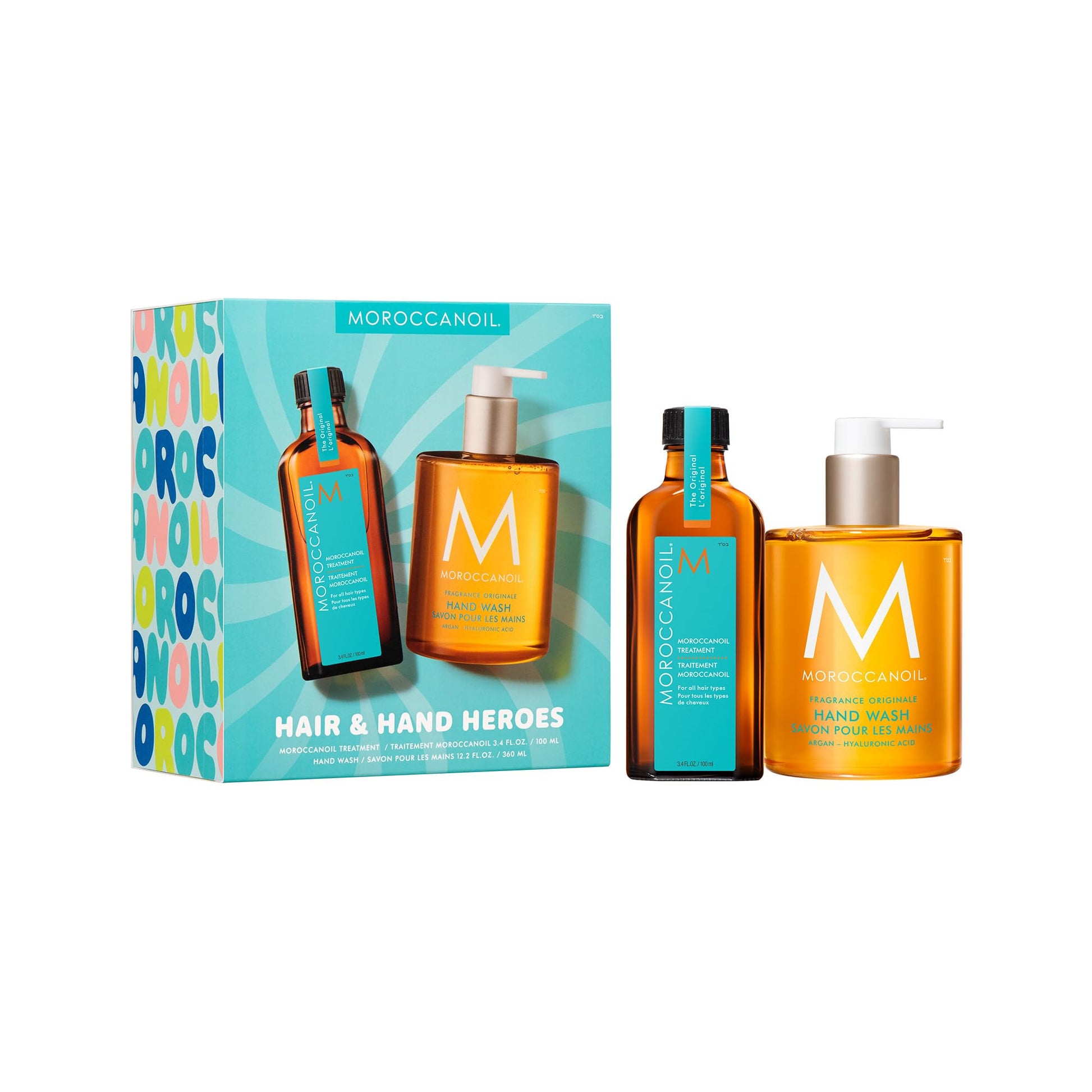 White Smoke Moroccanoil Treatment Hair Oil & Hand Wash Gift Set
