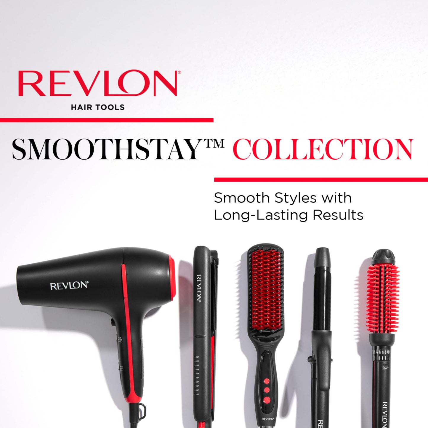 White Smoke REVLON SmoothStay 1 1/2 Inch Curling Iron, Coconut Oil Infused Ceramic Curling Wand with Tourmaline Ionic Technology, Loose Soft Curls, Enhanced Shine, Reduced Frizz