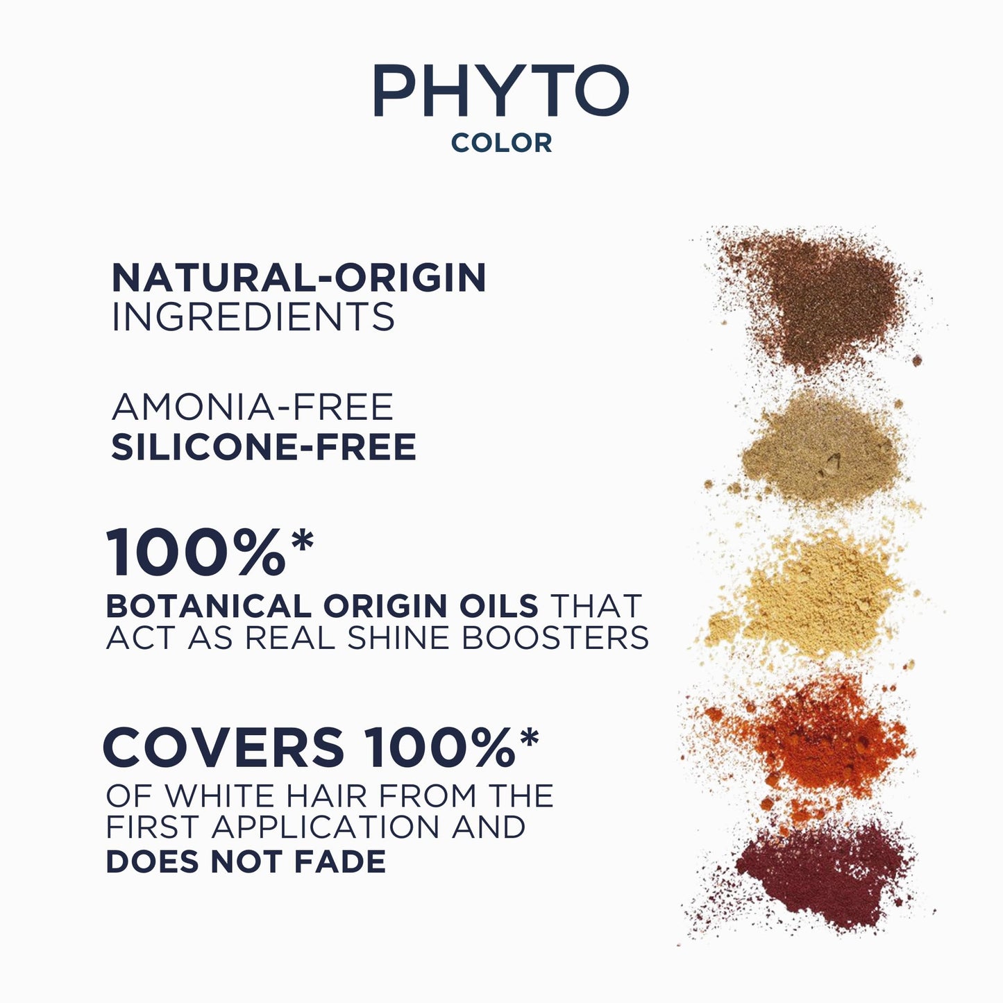 White Smoke PHYTO Phytocolor Permanent Hair Color, 3 Dark Brown, with Botanical Pigments, 100% Grey Hair Coverage, Ammonia-free, PPD-free, Resorcin-free, 0.42 oz.