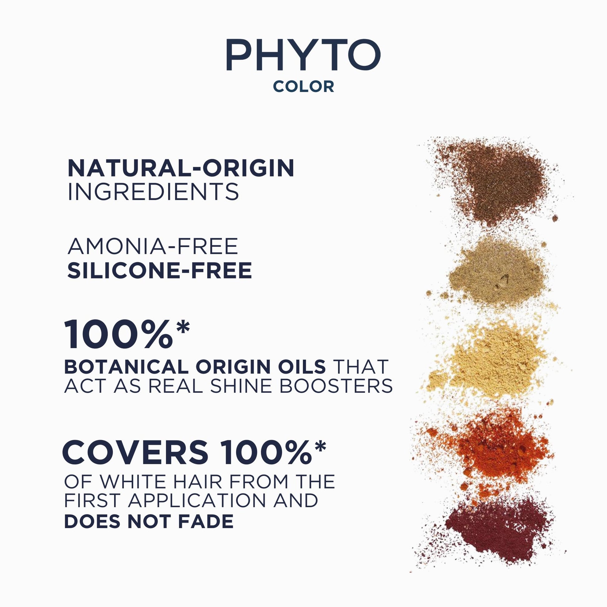 White Smoke PHYTO Phytocolor Permanent Hair Color, 3 Dark Brown, with Botanical Pigments, 100% Grey Hair Coverage, Ammonia-free, PPD-free, Resorcin-free, 0.42 oz.
