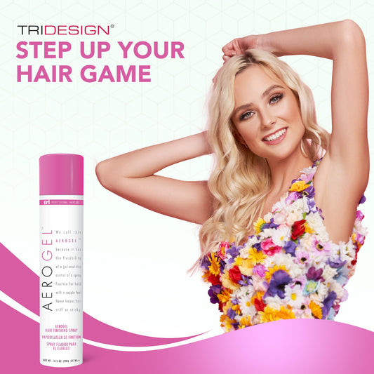 White Smoke TRIDESIGN Aerogel Hairspray - Strong Hold Hair Finishing Spray for Volumizing & Control, Flexible Styling for All Hair Types, Non-Sticky and Scented - For Women and Men - Pack of 6 (10.5 Oz)
