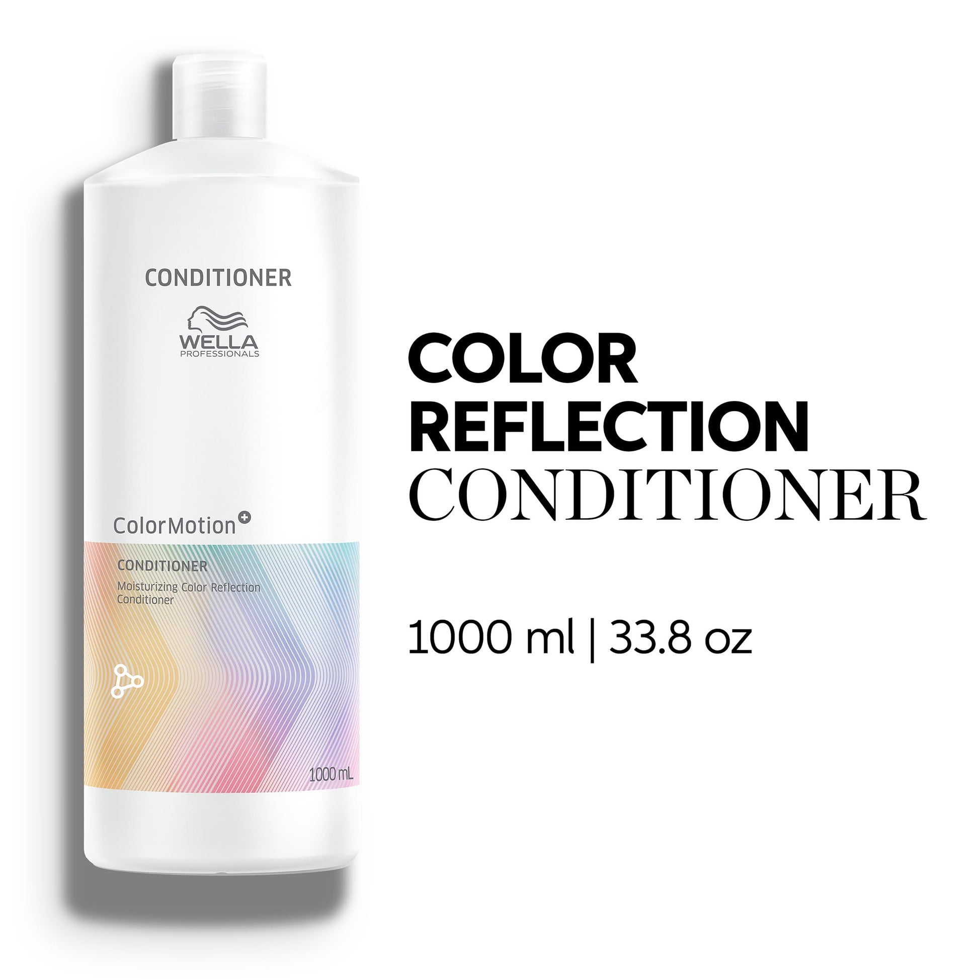 White Smoke Wella Professionals ColorMotion+ Color Protection Conditioner | Preserves Hair Color Vibrancy, Smoothness, & Shine | 33.8 Fl Oz