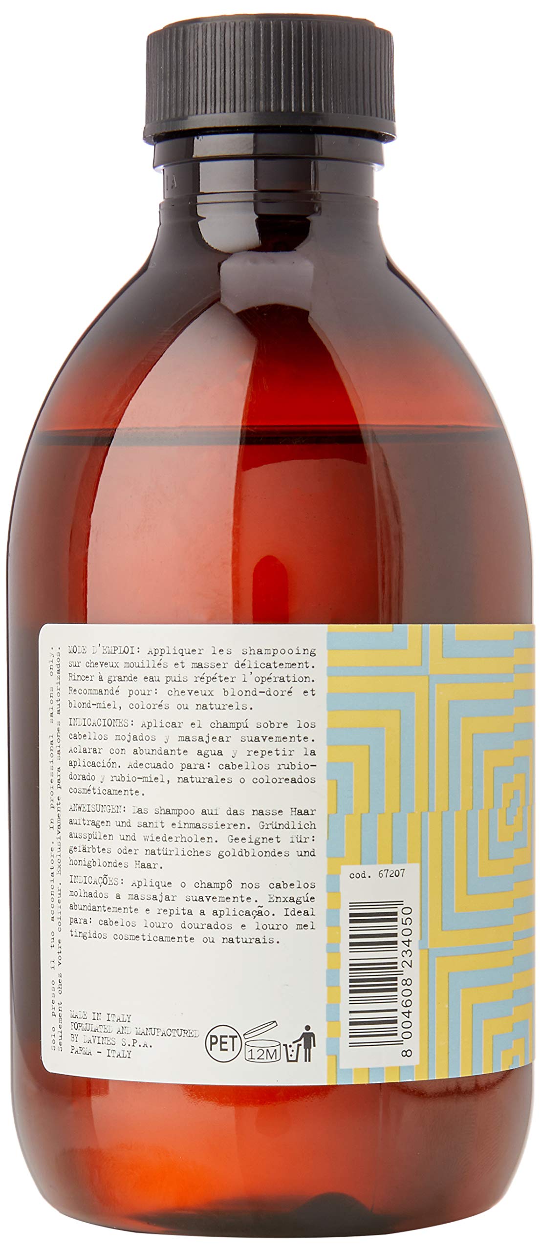 White Smoke Davines Alchemic Golden Shampoo - 280ml/9.46 oz
