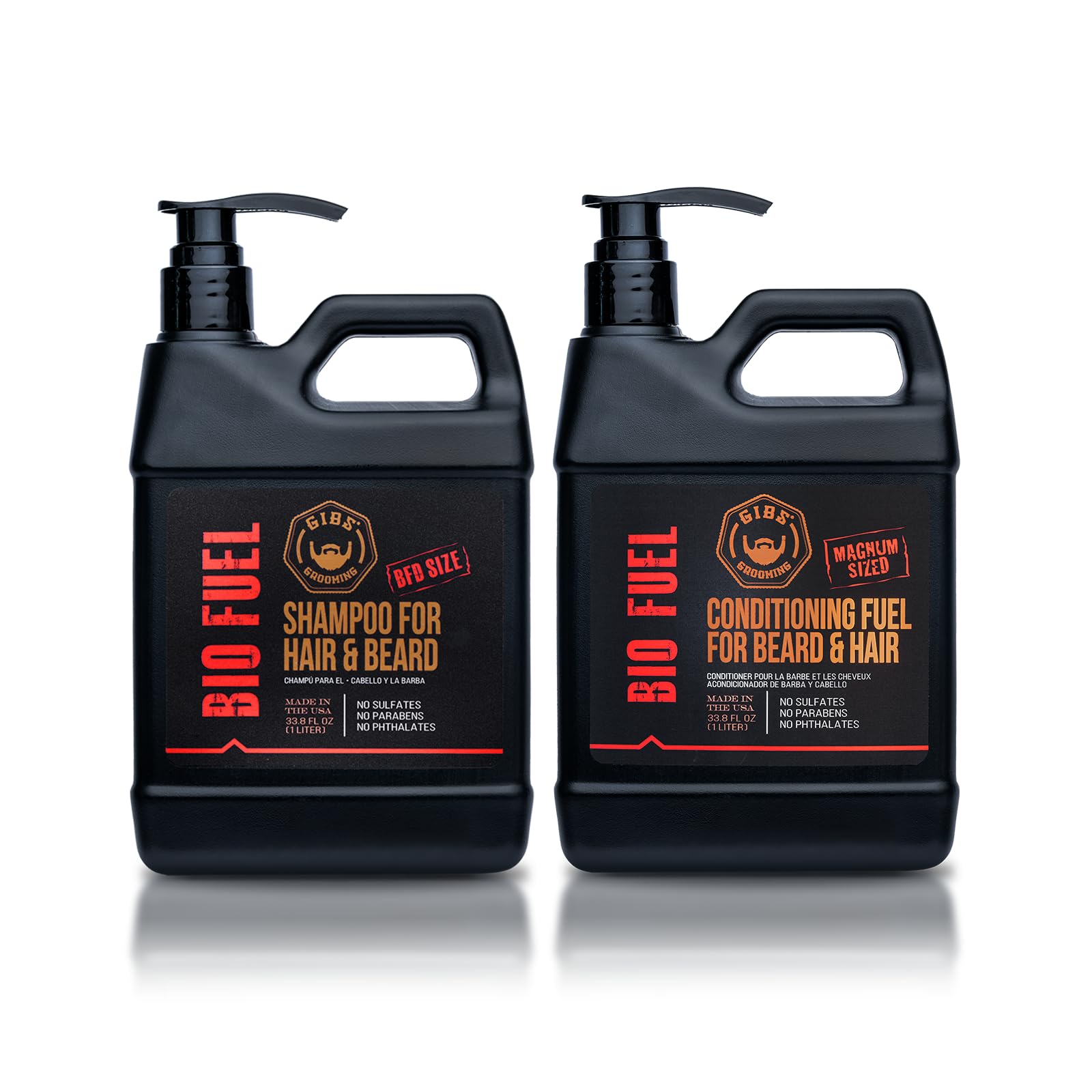 White Smoke GIBS Grooming Biofuel Shampoo and Biofuel Conditioner, 33.8 fl. oz.