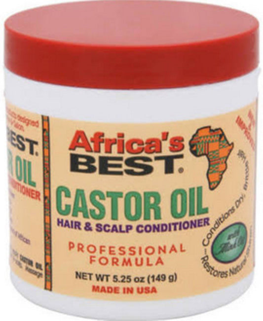 White Smoke Africas Best Castor Oil Hair & Scalp Conditioner, 5.25 Oz (Pack of 2)