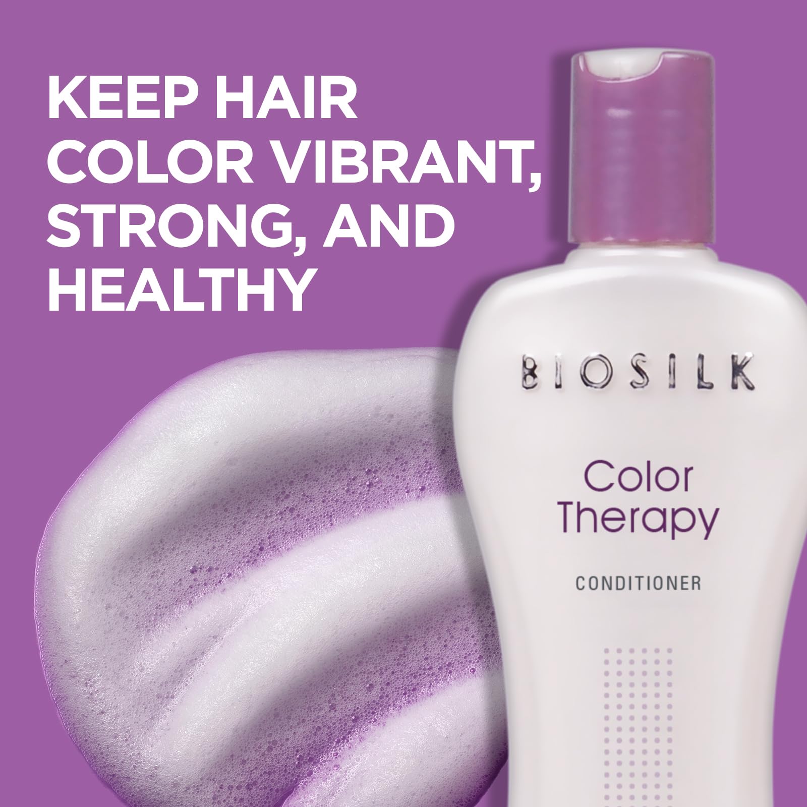 Light Gray BioSilk Color Therapy Conditioner, Replenishes Moisture While Protecting Color, Enhances Vibrancy & Shine, Sulfate, Paraben & Cruelty-Free, 12 Oz