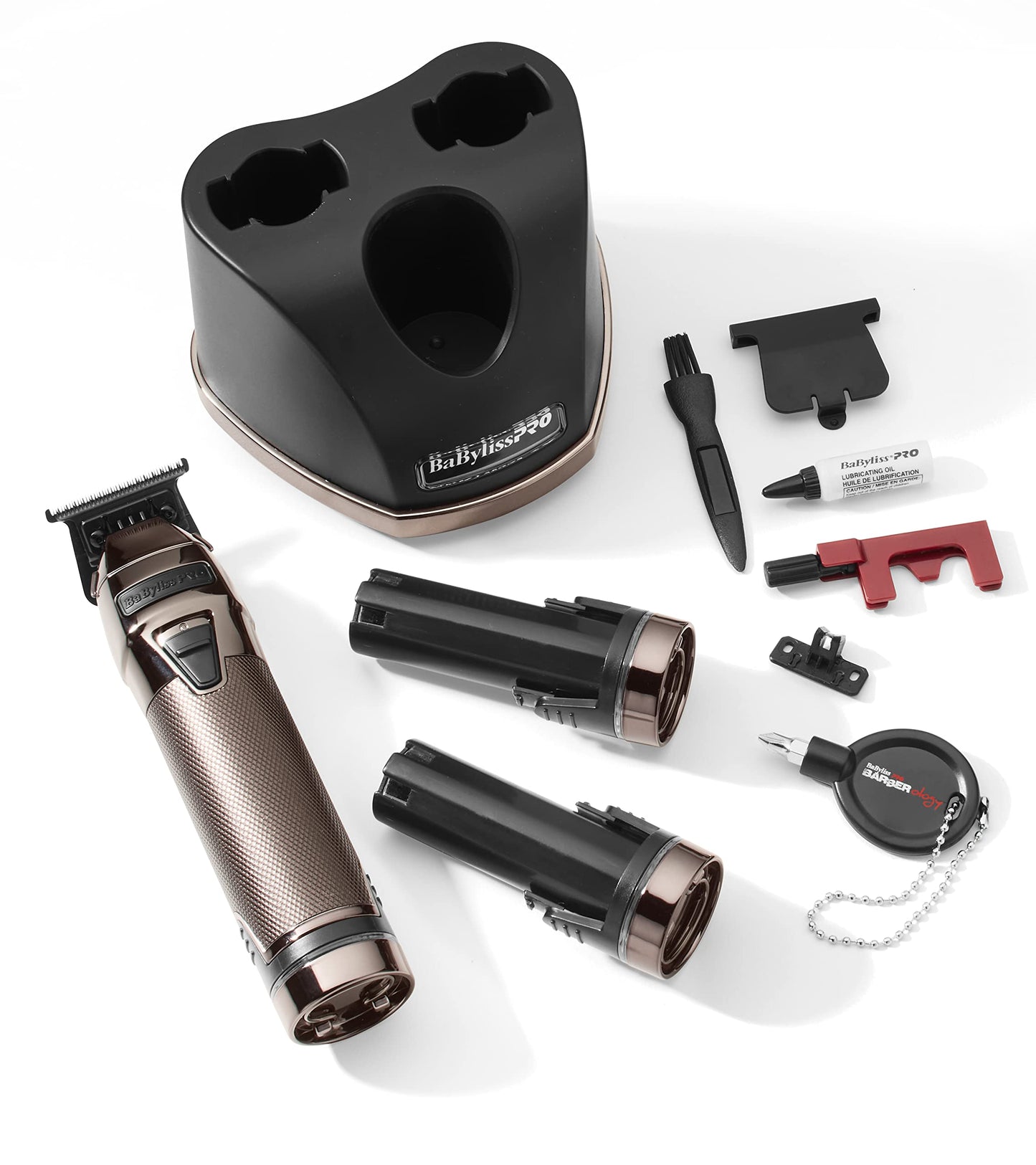 White Smoke BaBylissPRO SNAPFX Hair Trimmer for Men FX797 Professional High-Torque Outlining Trimmer